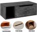 Gabinete de Banheiro 80 cm com 1 Porta e Nicho Mármore Lunar