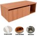 Gabinete de Banheiro 80 cm com 1 Porta e Nicho Marina Amêndoa