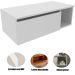 Gabinete de Banheiro 80 cm com 1 Porta e Nicho Marina Branco