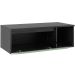 Gabinete de Banheiro 80 cm com 1 Porta e Nicho Marina Mármore Lunar/Verde Mar