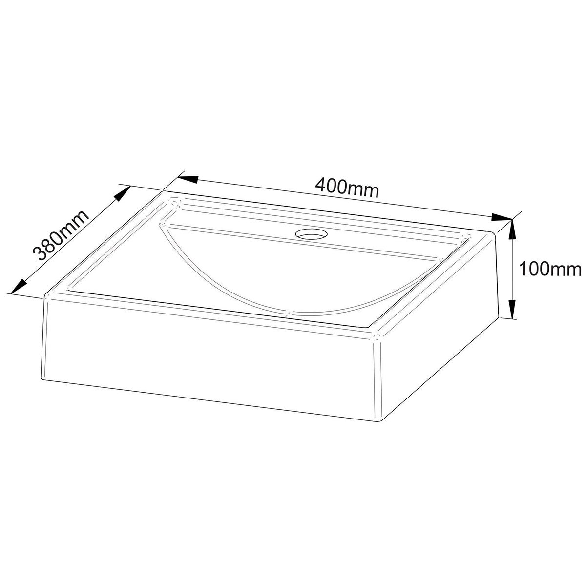 Gabinete de Banheiro 80 cm com Cuba 1 Porta e Nicho Amêndoa