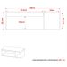 Gabinete de Banheiro 80 cm com Cuba 1 Porta e Nicho Branco