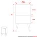 Gabinete para Banheiro 45 cm Cuba Quadrada 1 Porta Retrô Branco