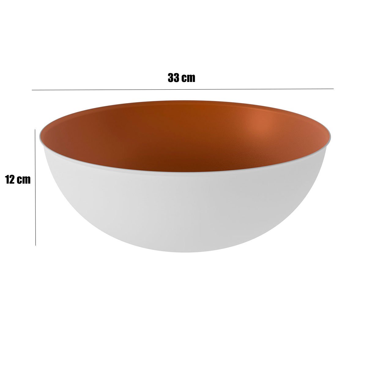 Gabinete para Banheiro 45 cm Cuba Redonda 1 Porta Retrô Amêndoa
