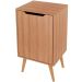 Gabinete para Banheiro 45 cm com 1 Porta Retrô  Amêndoa
