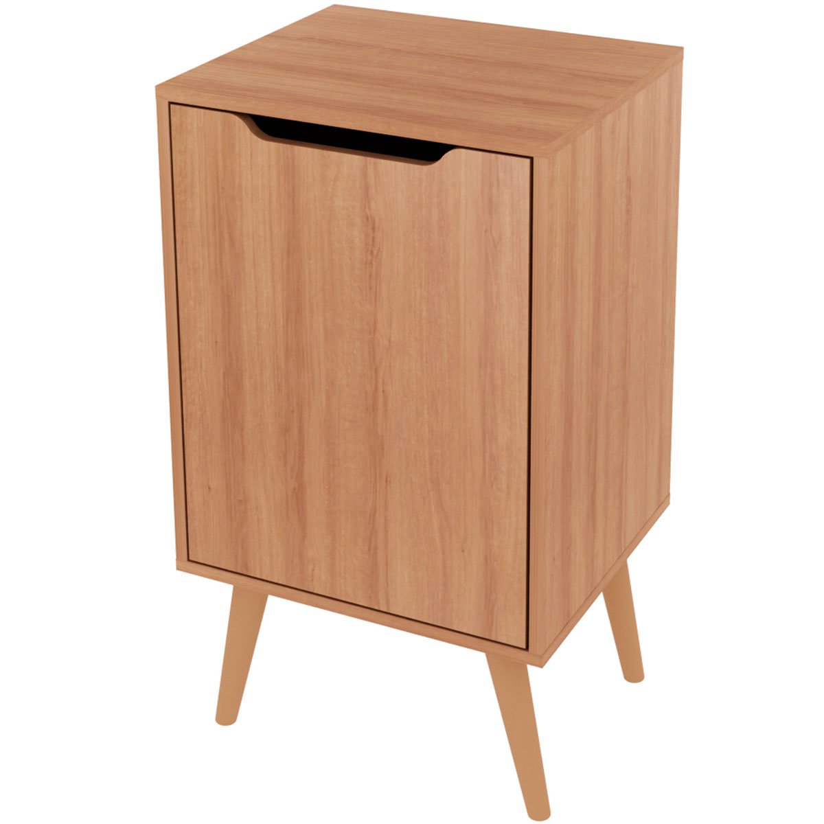 Gabinete para Banheiro 45 cm com 1 Porta Retrô  Amêndoa