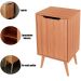 Gabinete para Banheiro 45 cm com 1 Porta Retrô  Amêndoa