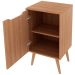 Gabinete para Banheiro 45 cm com 1 Porta Retrô  Amêndoa