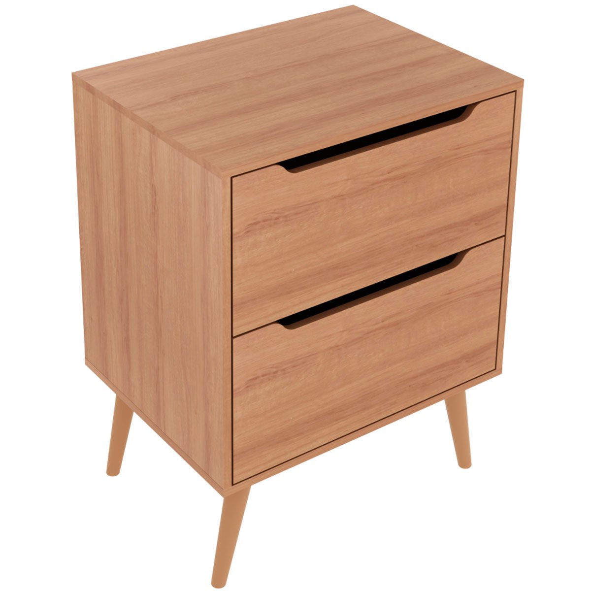 Gabinete para Banheiro 60 cm 2 Gavetas Robin Amêndoa