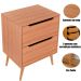 Gabinete para Banheiro 60 cm 2 Gavetas Robin Amêndoa