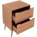 Gabinete para Banheiro 60 cm 2 Gavetas Robin Amêndoa