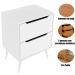 Gabinete para Banheiro 60 cm 2 Gavetas Robin Branco