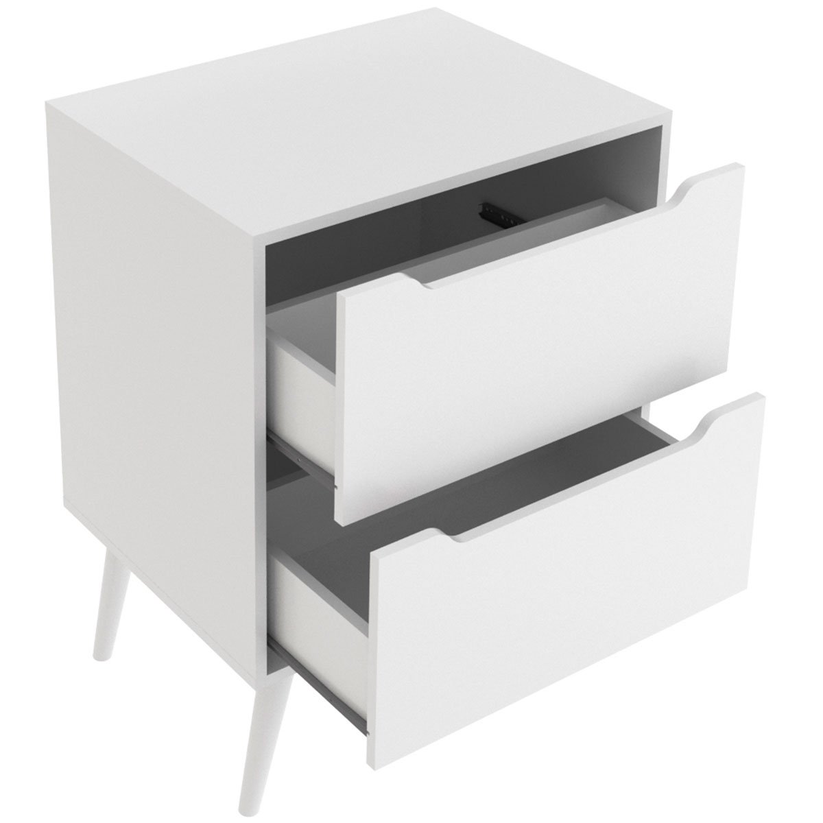 Gabinete para Banheiro 60 cm 2 Gavetas Robin Branco