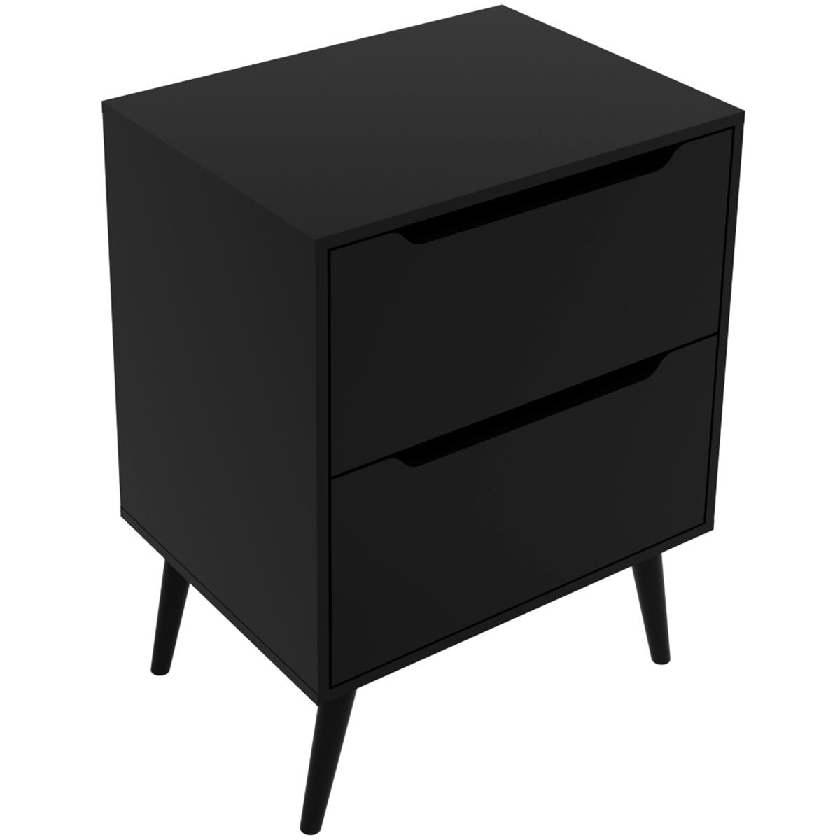 Gabinete para Banheiro 60 cm 2 Gavetas Robin Preto