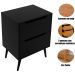 Gabinete para Banheiro 60 cm 2 Gavetas Robin Preto