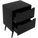 Gabinete para Banheiro 60 cm 2 Gavetas Robin Preto
