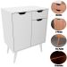 Gabinete para Banheiro 60 cm 2 Portas 1 Gaveta Meire Branco