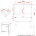 Gabinete para Banheiro 60 cm 2 Portas 1 Gaveta Meire Preto