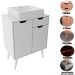 Gabinete para Banheiro 60 cm 2 Portas com Cuba Meire Branco