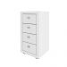 Gaveteiro 4 Gavetas Escritório Home Office ME4133 Branco Tecnomobili