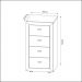 Gaveteiro 4 Gavetas Escritório Home Office ME4133 Branco Tecnomobili