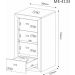 Gaveteiro 4 Gavetas Escritório Home Office ME4133 Branco Tecnomobili