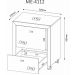 Gaveteiro para Escritório Pasta Suspensa com 1 Gaveta Multiuso Home Office ME4112 Branco Tecnomobili