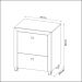 Gaveteiro para Escritório Pasta Suspensa com 1 Gaveta Multiuso Home Office ME4112 Branco Tecnomobili