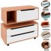 Kit Balcão e Gabinete de Banheiro Karina Amêndoa/Branco