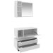 Kit Gabinete Balcão e Espelheira de Banheiro 80 cm Karina Branco