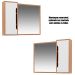 Kit Gabinete Balcão e Espelheira de Banheiro Cuba Karina Amêndoa/Branco