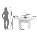 Mesa De Reunião Para Escritório 136x90cm Me4191 Branco