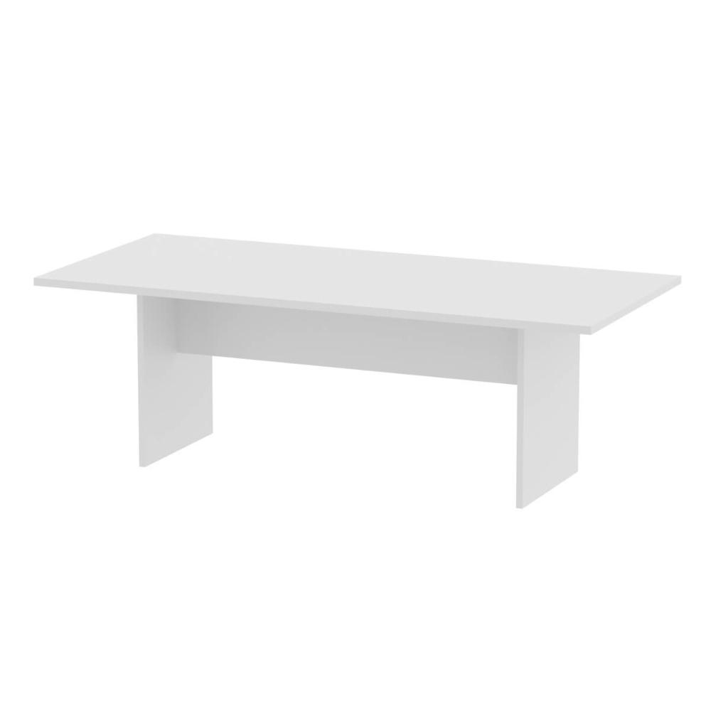Mesa De Reunião Para Escritório 220x100cm Me4190 Branco