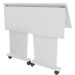Mesa Escrivaninha Dobrável com Rodízio Branco