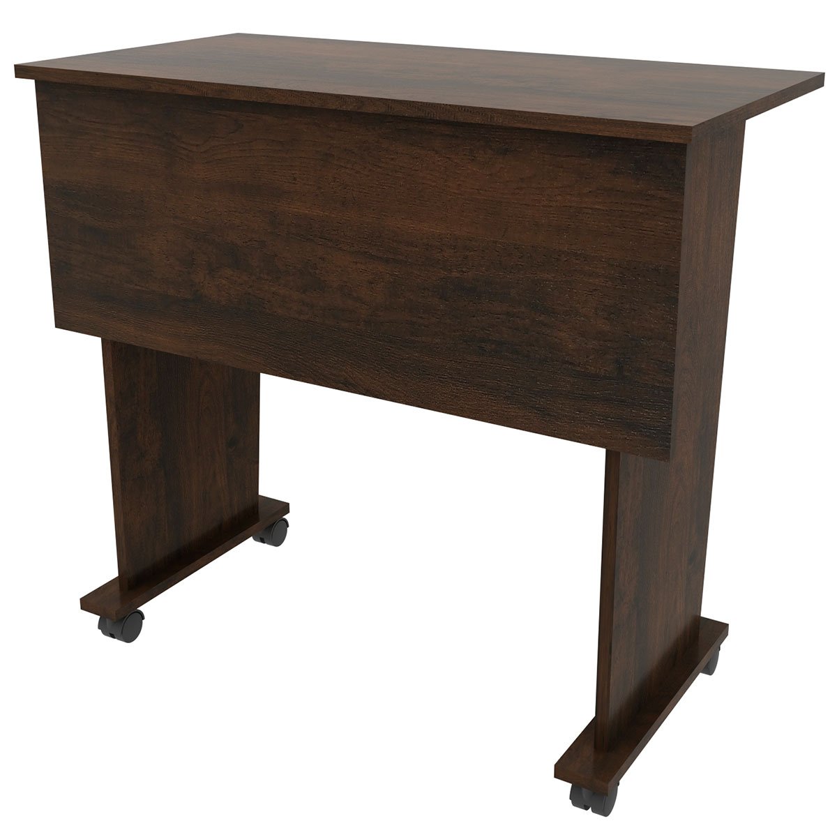 Mesa Escrivaninha Dobrável com Rodízio Rústico