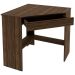 Mesa Escrivaninha de Canto para Escritório 1 Gaveta Nogal