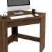 Mesa Escrivaninha de Canto para Escritório 1 Gaveta Nogal