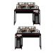Mesa Gamer 136cm com 2 Prateleiras e Porta CPU ME4152 Preto/Vermelho Tecnomobili