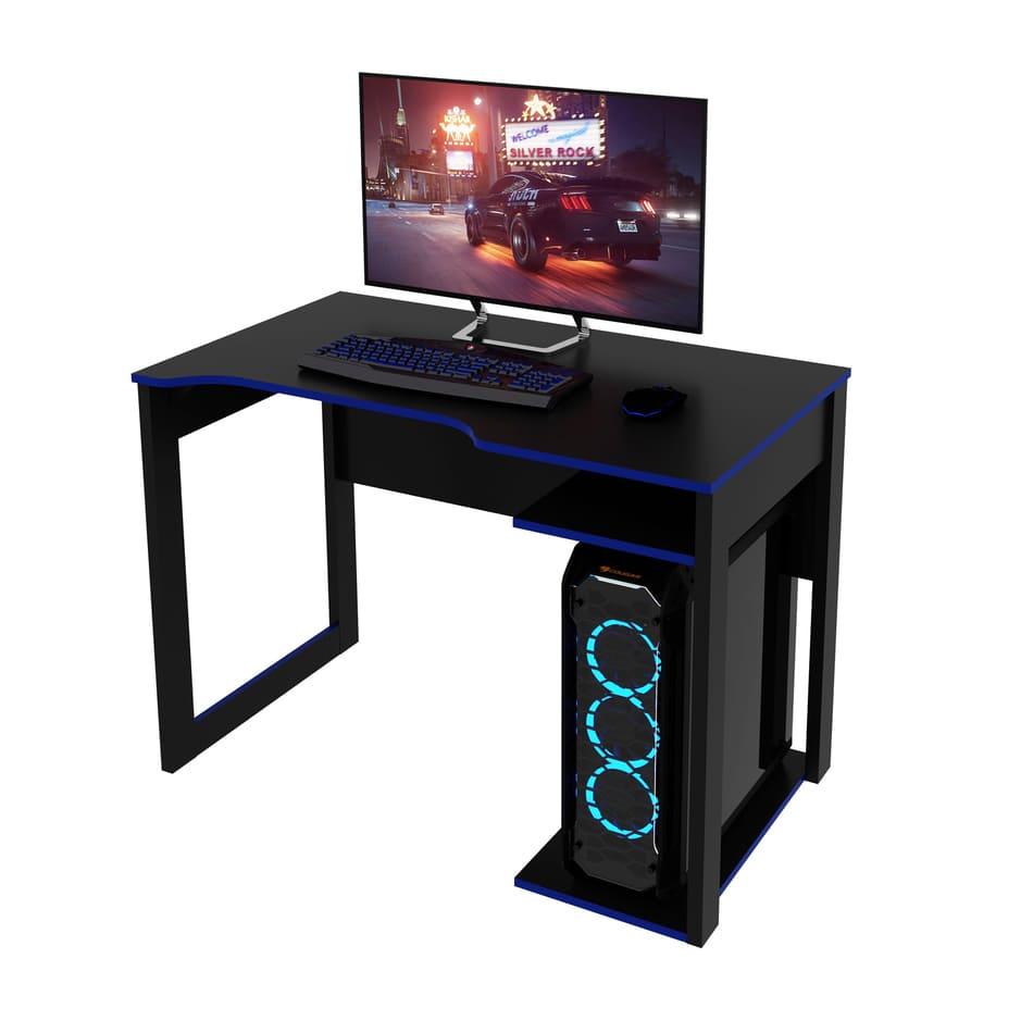 Mesa Gamer Preto/Azul