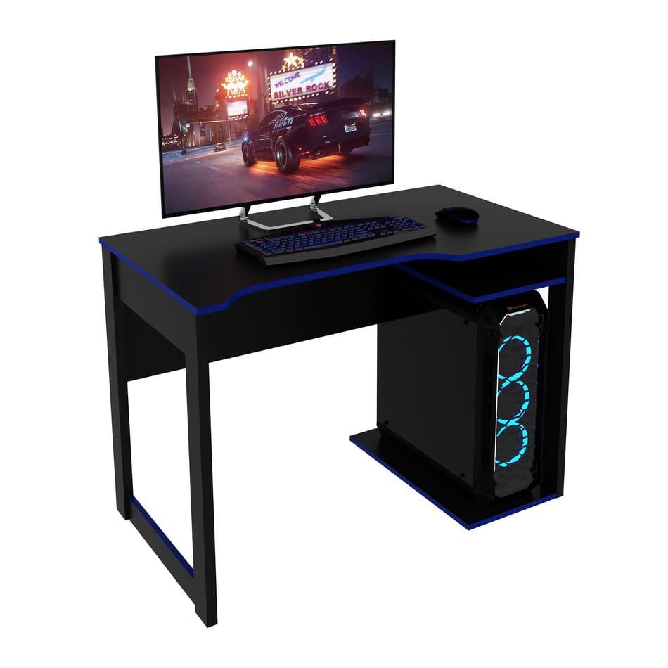 Mesa Gamer Preto/Azul
