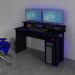 Mesa Gamer Preto/Azul