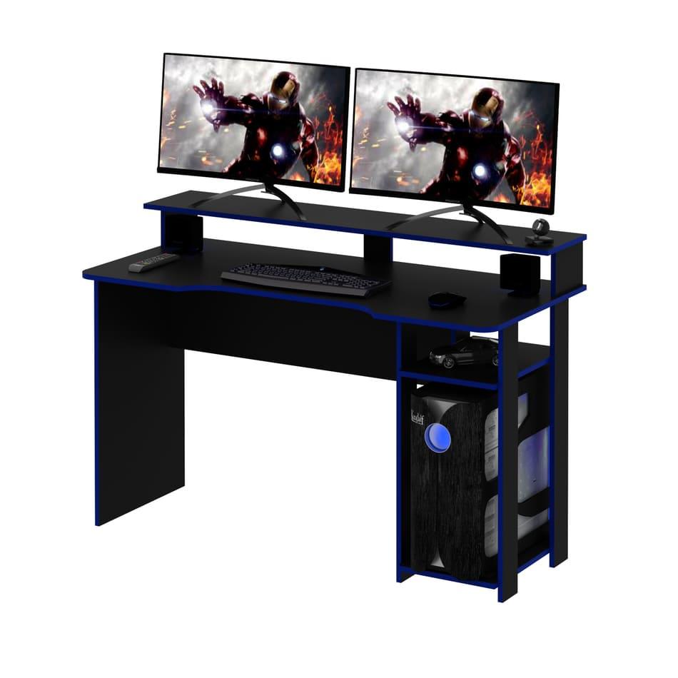 Mesa Gamer Preto/Azul