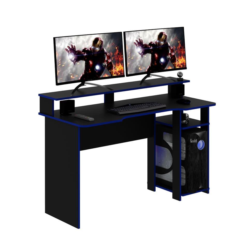 Mesa Gamer Preto/Azul