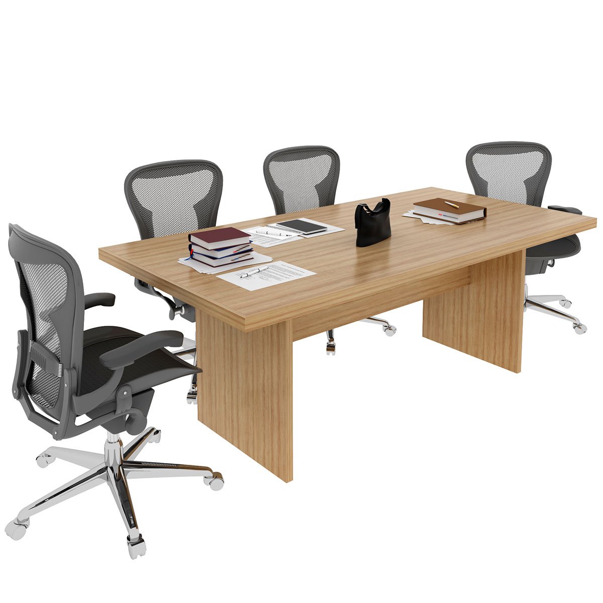 Mesa de Reunião para Escritório Grande Amêndoa
