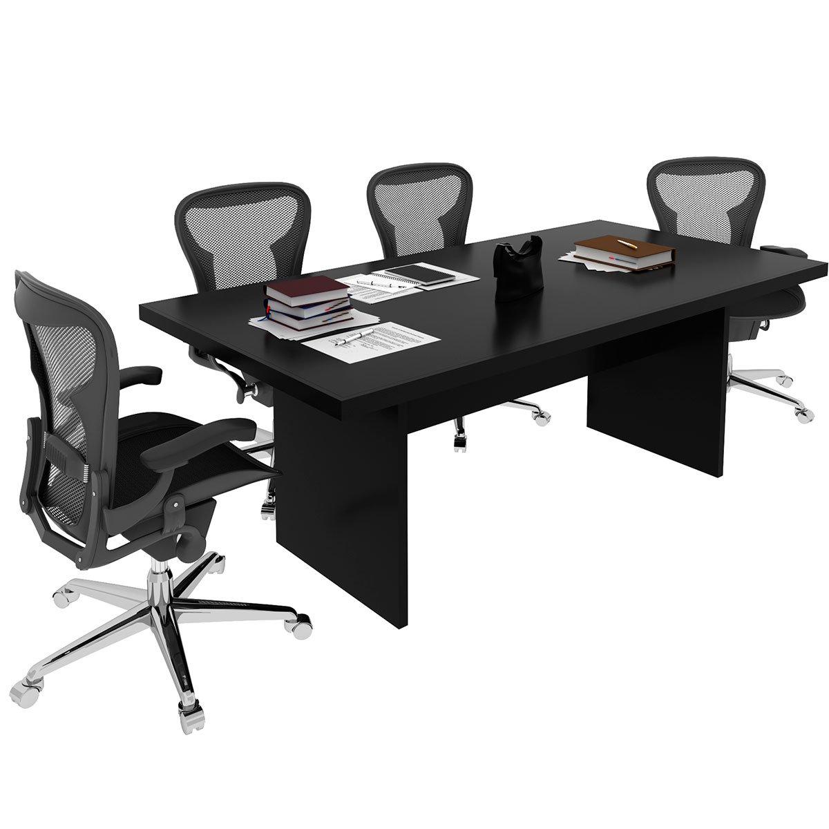 Mesa de Reunião para Escritório Grande Preto