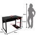 Mesa para Computador Escrivaninha Gamer  Preto