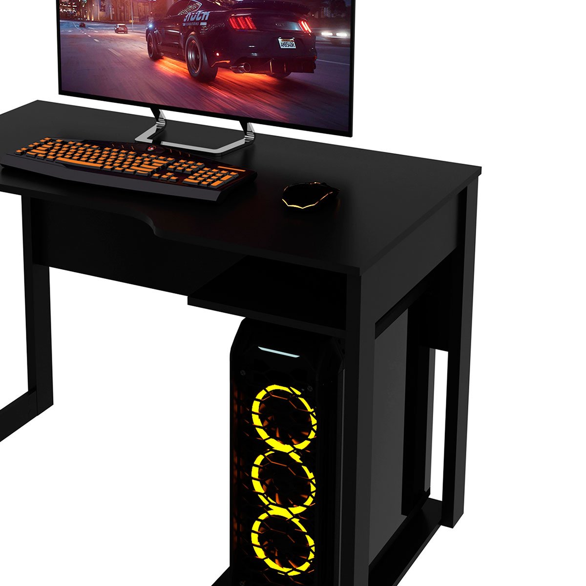 Mesa para Computador Escrivaninha Gamer  Preto