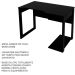Mesa para Computador Escrivaninha Gamer  Preto/Azul