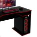 Mesa para Computador Escrivaninha Gamer  Preto/Vermelho