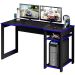 Mesa para Computador Gamer Espaço para 2 Monitores e CPU Preto/Azul